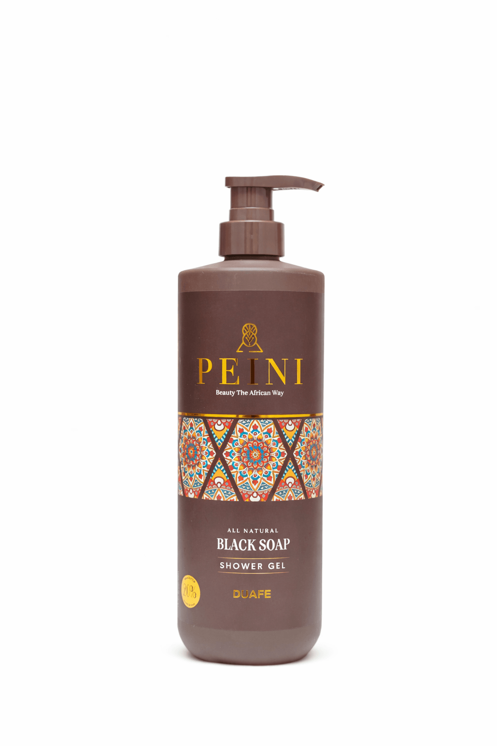 Peini Black Soap Shower Gel, large pump bottle